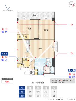 篠隈ビル 512 【福岡県高宮駅】 の間取り図