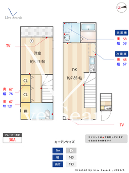 Lenfort鷺ノ宮 201 【東京都都立家政駅】 の間取り図