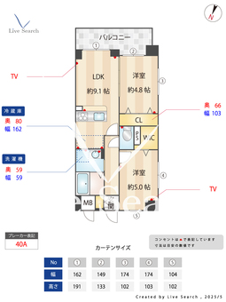 Alivis諸岡 801 【福岡県笹原駅】 の間取り図