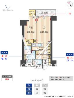 パークホームズ横濱関内 1102 【神奈川県関内駅】 の間取り図
