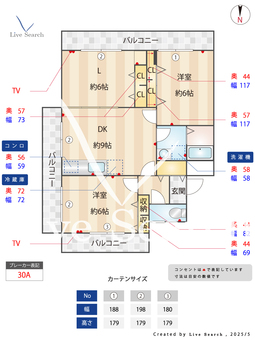 第一幸陽ビル 308 【西区下山門駅】 の間取り図