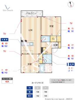La・セゾンⅡ B201 【博多南駅】 の間取り図