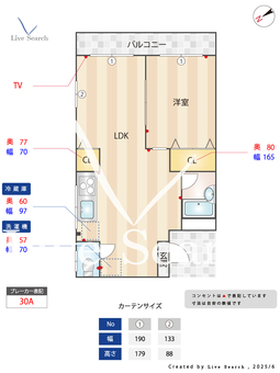 ハイツ立川 305 【茨城県石岡駅】 の間取り図