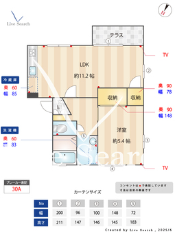 ビューテラスC 101 【茨城県南守谷駅】 の間取り図