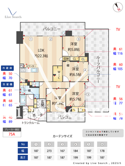 セレッソコート千里高野台北 601 【大阪府山田駅】 の間取り図