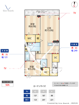 シリウス 106 【埼玉県所沢駅】 の間取り図