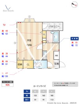 メゾン北長狭 201 【元町駅】 の間取り図