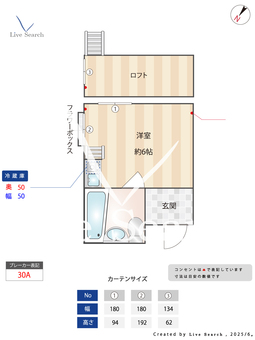 グリーンハイツ 2B 【東京都小竹向原　2番出口】 の間取り図