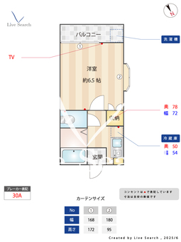 サニーハイツ 201 【千葉県東葉高速線 船橋日大前駅】 の間取り図