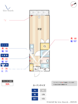 シティーフェイス・パートⅡ 108 【神奈川県相模原駅】 の間取り図