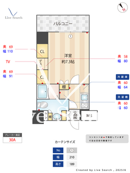 Log駒込 902 【駒込】 の間取り図