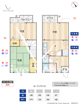 JアベニューB 105 【神奈川県登戸駅】 の間取り図