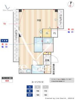グリーンハイツ浮田 202 【大阪府天神橋筋六丁目駅】 の間取り図
