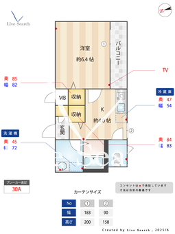 F・I・Cビル 206 【東京都府中駅】 の間取り図