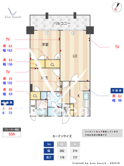 目黒グランドマンション 1002 【東京都目黒駅】 の間取り図