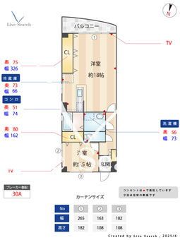 新愛ビル 301 【早良区藤崎駅】 の間取り図