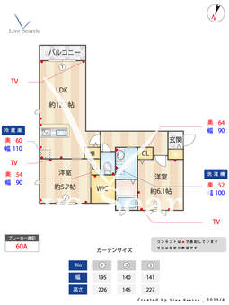 フェリオ 201 【茨城県守谷駅】 の間取り図