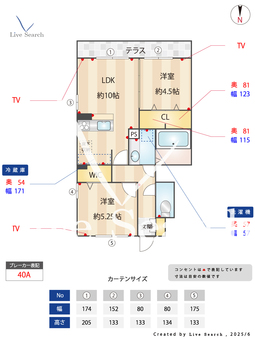 エスポワール 101 【東京都清瀬駅】 の間取り図