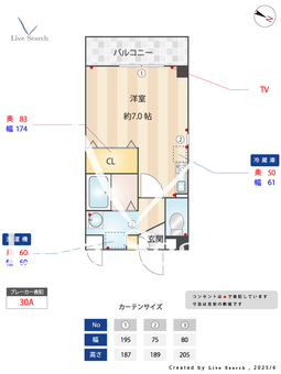 ベルテ 306 【埼玉県鳩ヶ谷駅】 の間取り図