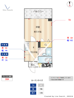 シイノマンション 202 【庄内通駅】 の間取り図