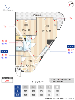 サンファスト小松川 301 【船堀駅】 の間取り図