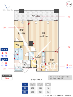 ザ・千里タワー 4507 【大阪府千里中央駅】 の間取り図