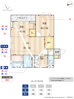 D-ROOM下連雀 202 【東京都三鷹駅】 の間取り図