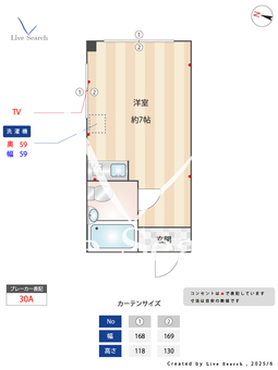 グッドウッド 301 【神奈川県南武線尻手駅】 の間取り図