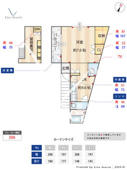 KSハイツ 201 【南武線　平間駅　徒歩5分】 の間取り図