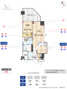 ジオ目黒 613 【東京都目黒駅】 の間取り図