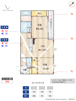 D-ROOM都賀2丁目Ⅱ　B棟 302 【千葉県総武本線　都賀駅徒歩10分】 の間取り図