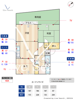 グランメール21 E101 【東貝塚駅】 の間取り図