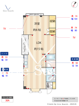 メゾン・ド・セゾン 201 【東京都調布駅】 の間取り図