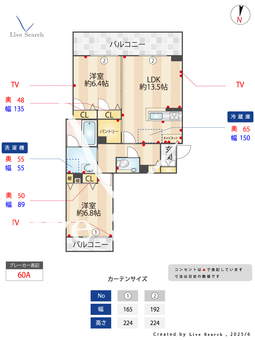 エスポワール西大口 202 【神奈川県大口駅】 の間取り図