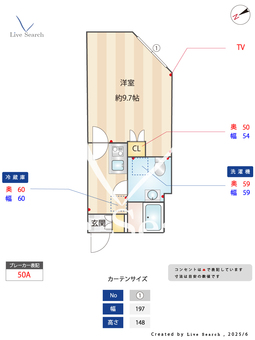 ラシクラス王子 301 【東京都王子駅】 の間取り図