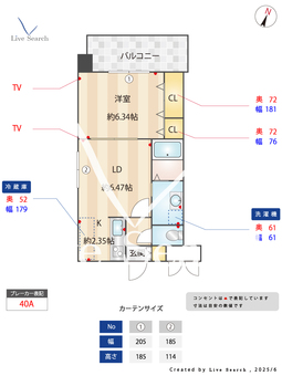 レジディア天神 601 【福岡県天神駅】 の間取り図