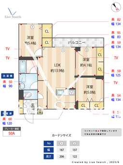 ラヴィ市川 302 【本八幡】 の間取り図