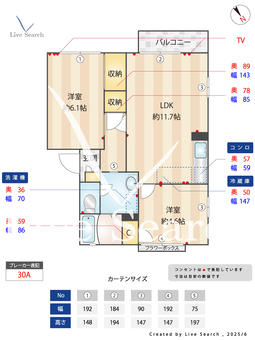グリーンパストラル桜井E 201 【茨城県龍ヶ崎市駅】 の間取り図