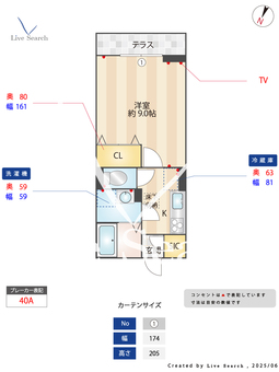 ローズハーモニー 105 【埼玉県川越線　西大宮駅　徒歩5分】 の間取り図