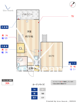 サンハイム小森谷 203 【方南町】 の間取り図