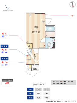 デア清新 101 【神奈川県相模原駅】 の間取り図