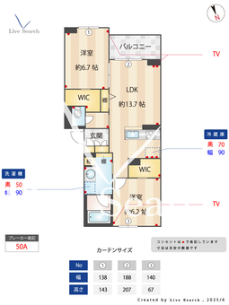 シャーメゾングリーンテラス 202 【千葉県南流山駅】 の間取り図