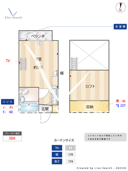 佼政ハイム 202 【高田馬場駅】 の間取り図