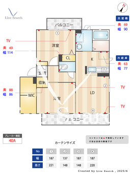 パークアベニュー参番館 301 【大阪府河内長野駅】 の間取り図