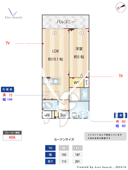 ロイジェントパークス西馬込 207 【東京都西馬込】 の間取り図