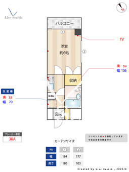 グッディチヨダ 606 【愛知県鶴舞公園】 の間取り図