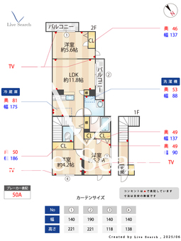 かじや坂ハウス 203 【高田駅】 の間取り図