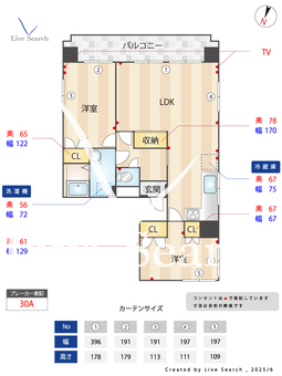 WEST HILLS TENJIN 801 【福岡県天神駅】 の間取り図