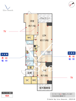 ラリュール 601 【神奈川県川崎駅】 の間取り図