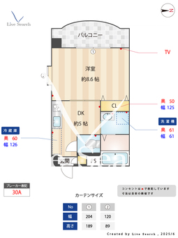 クラージュ七隈 301 【福岡県金山駅】 の間取り図